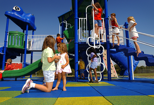 SofTile -DuraSafe Rubber Playground Tile - Playground Surfacing with Kids