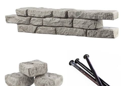Rock Lock Straight Section - Plastic Border - Retaining Wall - Playground Border - Raised Garden - Landscape Timbers