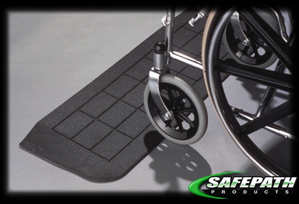 SafePath EZEdge Ramp with wheelchair - Transition Ramp - Wheelchair Ramp
