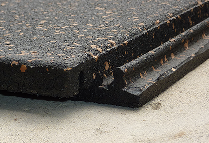 MMI PopLock Interlocking Recycled Rubber Fitness Flooring Tile - Male Edge - Athletic Flooring - Equine Flooring