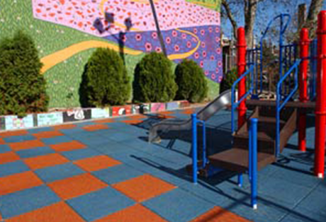 DuraSafe Recycled Rubber Playground Tiles - Rubber Playground Surfacing - Pretzel