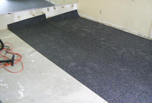 Rolled Rubber Mat Installation- Athletic Flooring - Sports Flooring - Gym Floor