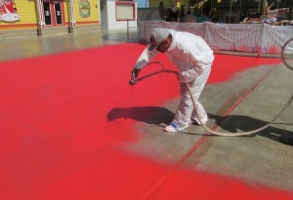 Ultra-Tuff Spray Installation - Rubberized Paint - Anti-slip Coating - Rubber Anti-Skid Treatment