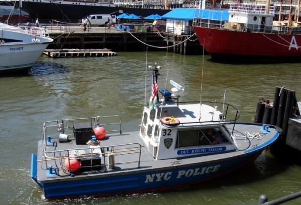 Ultra-Tuff Anti-slip Coating on a Police Boat - Rubberized Paint - Anti-slip Coating - Rubber Anti-Skid Treatment - Improve Traction