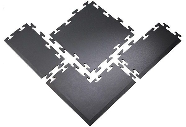 Best Flex Virgin Rubber Interlocking  Athletic Flooring Tile Components - Interlocking Rubber Tiles -  Sports Flooring - Fitness Flooring