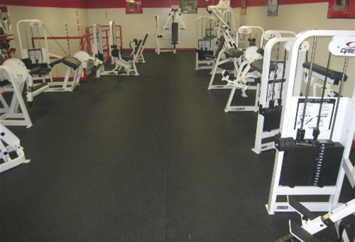Rolled Rubber Gym Installation - Athletic Flooring - Sports Flooring - Gym Floor