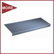 Musson 780R Rubber High Profile Raised Disc Step Cover - Anti-slip Flooring - Rubber Stair Tred