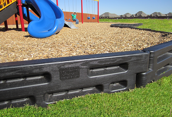 2 By 2 Interlocking Plastic Playground Border-9 - Plastic Borders - Landscape Timbers