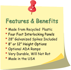 2 by 2 Plastic Border Features & Benefits