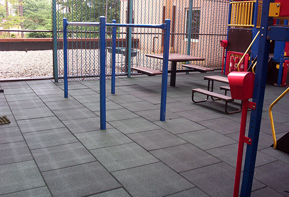 Rainbow Playground 3 - Rubber Playground Surfacing - Playground Tile