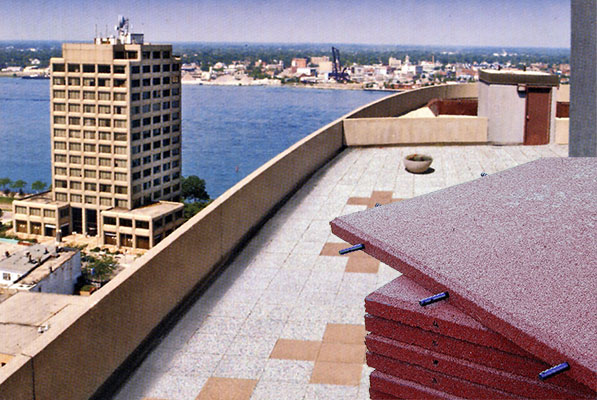 SofTile on Rooftop Deck