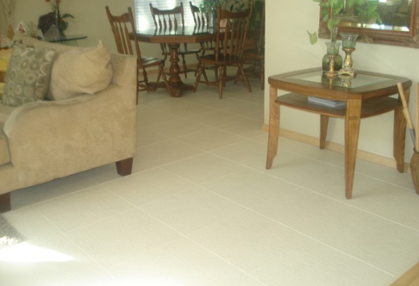 HomeStyle Hidden Interlocking PVC Tile - Living Room - Athletic Flooring - Multi-purpose Flooring - Trade Show Flooing