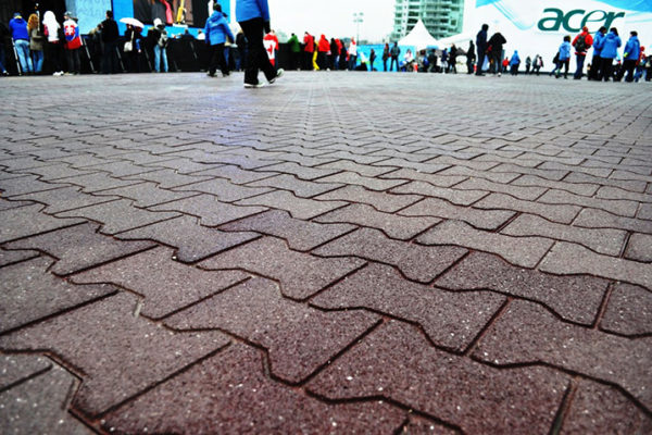 Interlocking I-Tile Mat- closeup