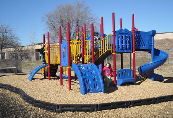 2 By 2 Interlocking Plastic Playground Border-5 - Plastic Borders - Landscape Timbers