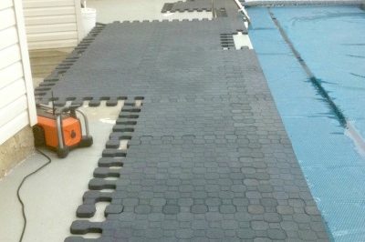 Keystone Interlocking Tile on a pool deck