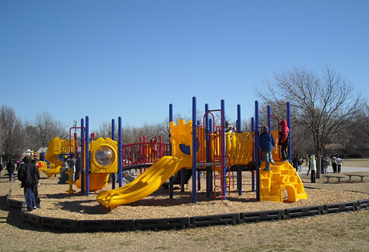 2 By 2 Interlocking Plastic Playground Border-3 - Plastic Borders - Landscape Timbers