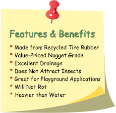 Nugget Rubber Mulch Features & Benefits