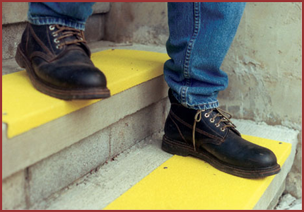 Safeguard Anti-Slip Fiberglass Step Cover - Safety Flooring - Non-skid Stair Tread Cover