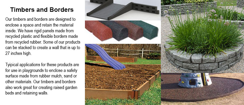 Timbers-&-Borders-slider - Rubber Playground Borders - Plastic Borders - Landscape Timbers