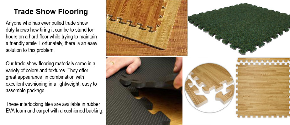 Trade Show Cushioned Flooring Tiles - Resilient Flooring