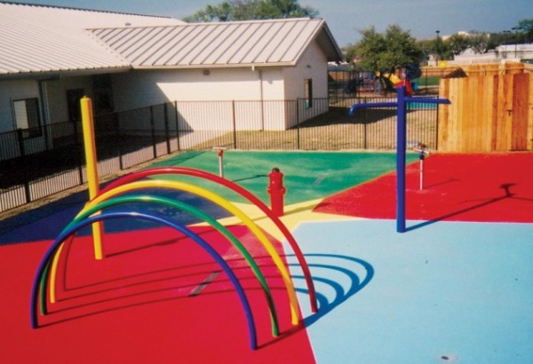 Ultra-Tuff Anti-slip Coating on a Playground - Rubberized Paint - Anti-slip Coating - Rubber Non-Skid Treatment