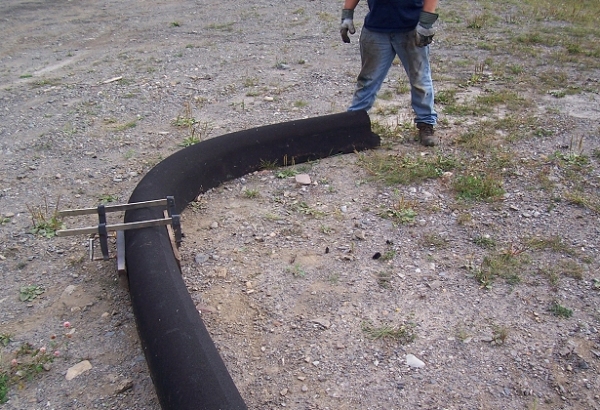 Rubber Timber Installation - Playground Border - Landscape Timber