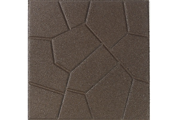 Brown Rubberific Stone-top Paver