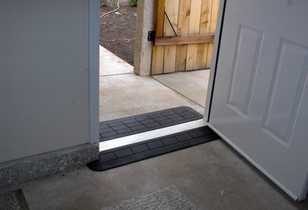 SafePath Double Door Entry Ramp - Transition Ramp - Wheelchair Ramp - ADA Ramp