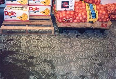 Safety Grooving Floor Scoring in the produce cooler - Diamond Floor Scoring - Anti-slip Treatment - Improve Traction - Reduce Slips and Falls
