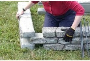 Rock Lock Assembly - Plastic Border - Retaining Wall - Playground Border - Raised Garden