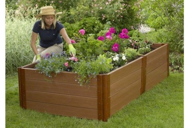 Frame-it-All 24" Raised Garden - Playground Border - Raised Garden Bed - Retaining Wall - Landscape Timbers