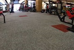 SportWeave Carpet Tile in Fitness Club- Athletic Flooring - Sports Flooring - Carpet Tile