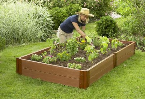 Frame-it-All Raised Vegetable Garden - Playground Border - Raised Garden Bed - Retaining Wall - Landscape Timber