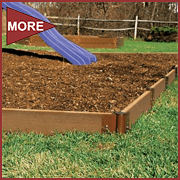 Frame-it-all plastic borders for gardens, playgrounds and walls.