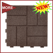 IMC SmartLock 16" Interlocking Brick Paver Brown