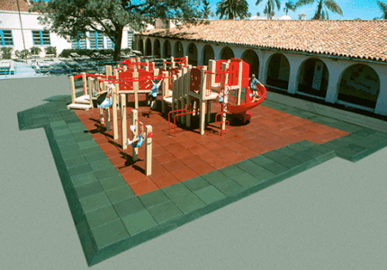 School Playground with DuraSafe Playground Tiles