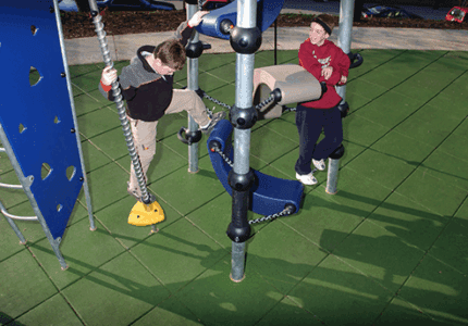 Pretzel Park Exercise Area, DuraSafe Playground Tiles