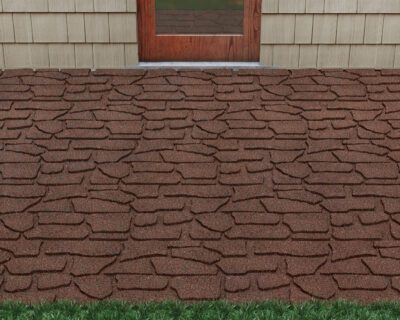 GroundScape Dual Sided Interlocking 24" x 12" Tile Red Rock