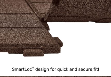 Closeup of SmartLoc interlocking tabs - Brown