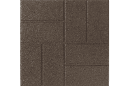 Brick-Top Pattern on Dual Sided Paver in Brown