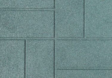 Brick-Top Pattern on Dual Sided Paver in Gray