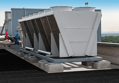 Walkway Pads surrounding large AC unit