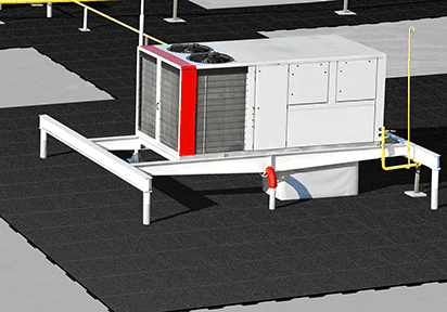 Rooftop deck with Walkway Pads