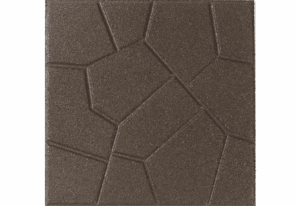 Cobble Pattern on Dual Sided Paver in Brown