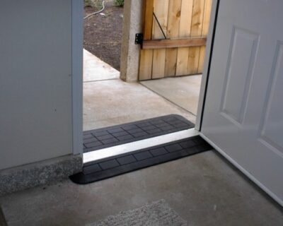 Black EZ Edge Door Ramps for inside and outside