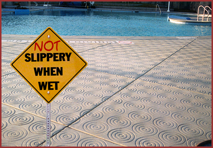 Safety Grooving At a Waterpark