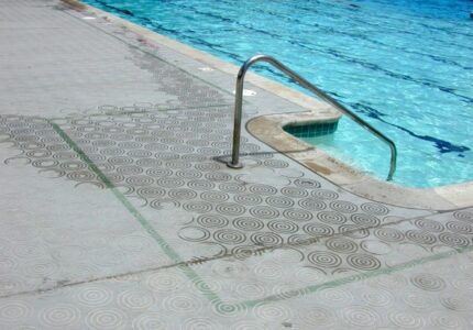 Safety Grooving on a public pool deck in Oceanside, CA