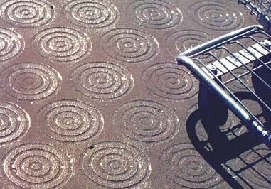 Supermarket Entryway with Safety Grooving Installed